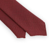 Unlined wool red tie