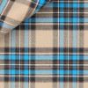 Twill Check Pattern Beige Blue