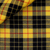 Flannel Yellow Black Check Pattern