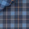 Linen Check Pattern Blue