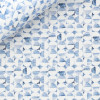 Dobby Pattern Blue