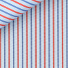 Poplin Stripes Blue Red