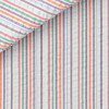 Seersucker Stripes Orange Green