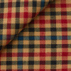 Twill Check Pattern Red Brown
