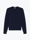 Navy V-Neck Pullover