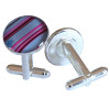 Cufflink Blue Multi Stripes