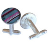 Cufflink Grey Multi Stripes