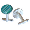 Cufflink Blue Stripes