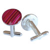 Cufflink Pink Stripes