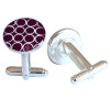 Cufflink Purple Bubble