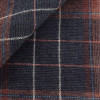 Twill Check Pattern Brown Orange