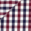 Twill Check Pattern Red Blue