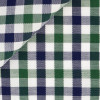 Twill Check Pattern Green Blue