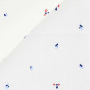 Poplin Pattern White Blue