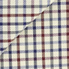 Twill Check Pattern Red Beige