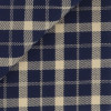 Twill Check Pattern Blue Beige