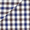 Twill Check Pattern Brown Blue