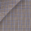 Twill Check Pattern Blue Brown