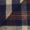 Flannel Check Pattern Brown Blue