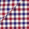 Twill Check Pattern Blue Bordeaux