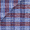 Twill Check Pattern Blue Bordeaux