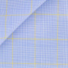 Poplin Check Pattern Blue Yellow
