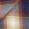 Flannel Check Pattern Beige Red