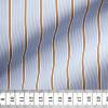 Poplin Stripes Blue Brown