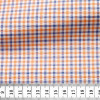 End on End Check Pattern Blue Orange