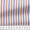 Poplin Stripes Blue Orange