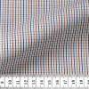 Twill Check Pattern Blue Orange