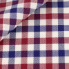 Twill Check Pattern Blue Red