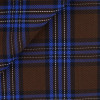 Twill Check Pattern Brown Blue