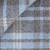 Twill Check Pattern Blue Grey