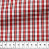 Poplin Check Pattern Red White