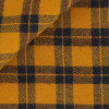 Orange Black Check Pattern Twill 