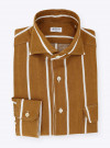 Brown Stripes Linen Shirt