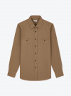 Plain Brown Dobby Shirt 