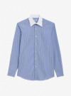 Shirt Poplin Stripes Blue