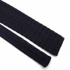 Blue Silk Grenadine Tie - Zig Zag Knitted