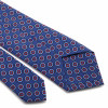 Blue Floral Printed Silk Tie