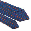 Blue Tie Silk Floral Print