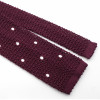 Burgundy Knitted Silk Tie