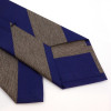 Brown and Blue Silk Club Tie