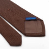 Grenadine « Garza Grossa » Silk Tie Brown