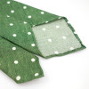 Unlined Green Tie with dot