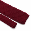 Burgundy Knitted Wool Tie
