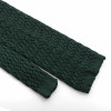 Green Silk Grenadine Tie - Zig Zag Knitted