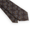 Brown paisley pattern tie
