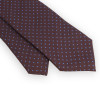 Brown tie with azure dots